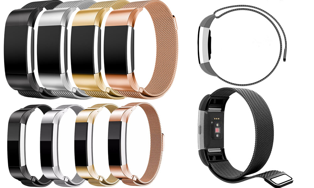 SS Replacement Strap for Fitbit Alta or Fitbit Charge 2 Dynergy