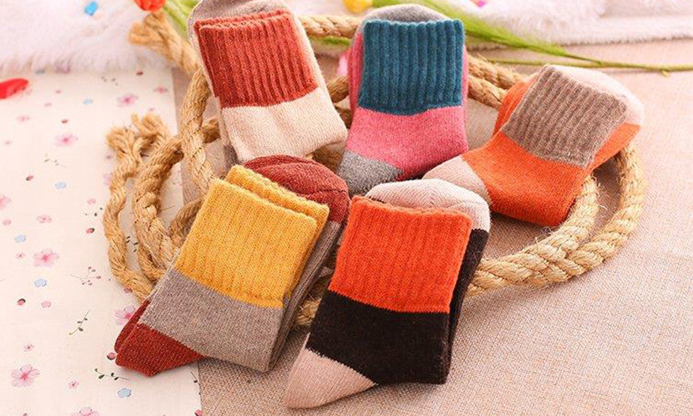 Ladies thick socks store