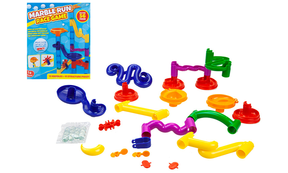56pc Marble Run Race Game Dynergy