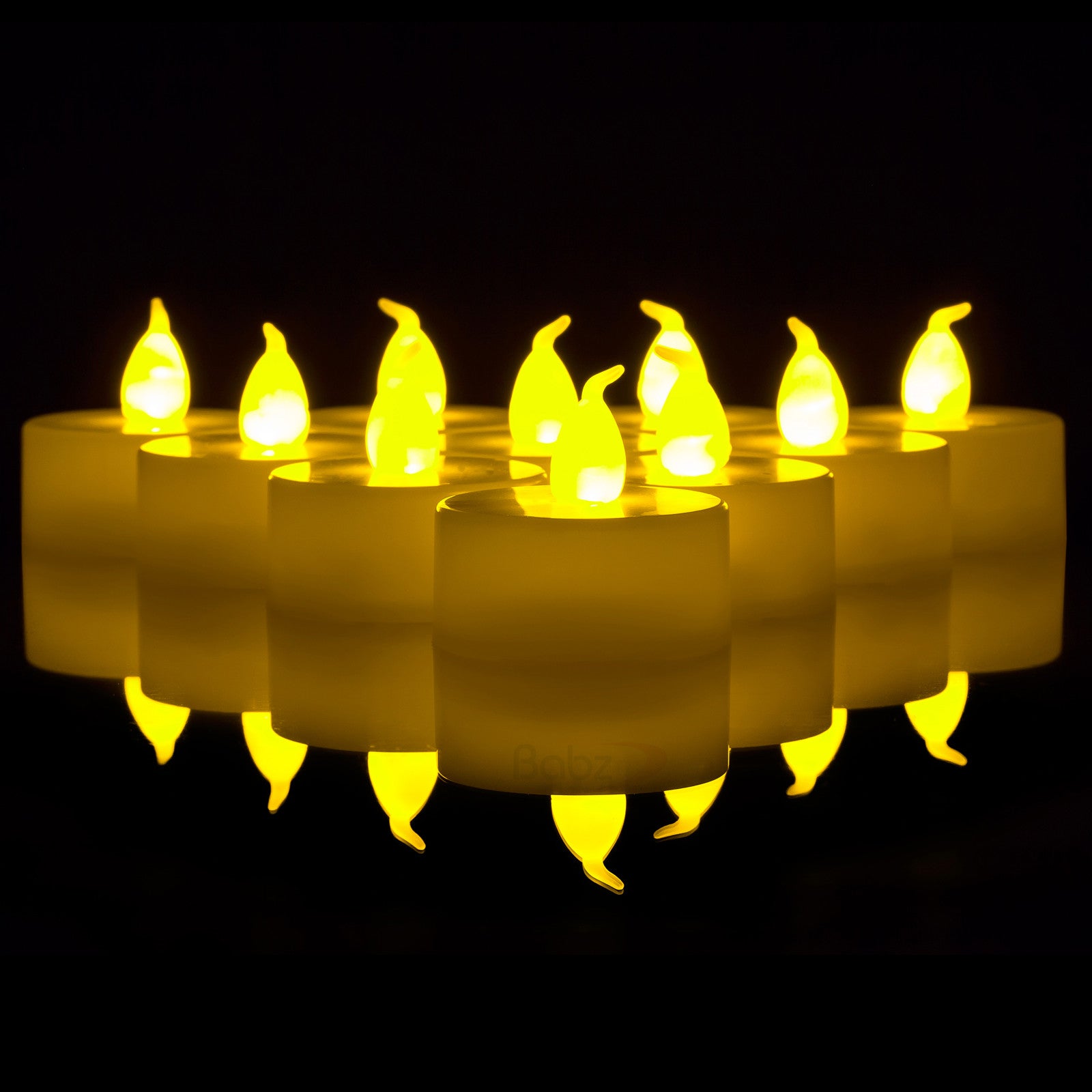 12 x LED Flickering Tea Lights