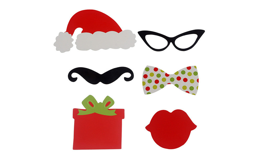 17Pc Christmas Party Photo Booth Set