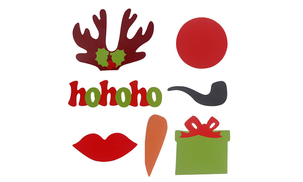 17Pc Christmas Party Photo Booth Set