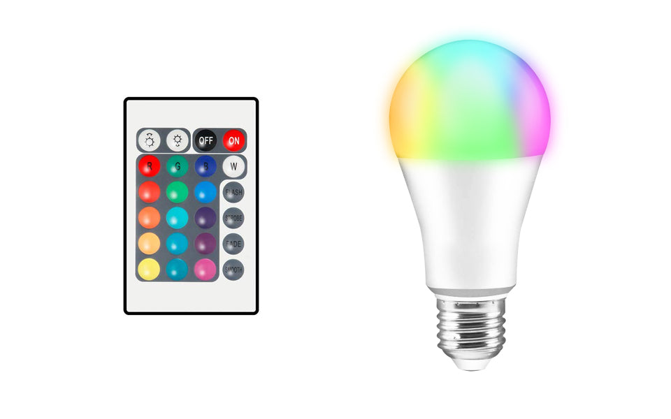 LED Colour Changing Light Bulbs with Remote Control