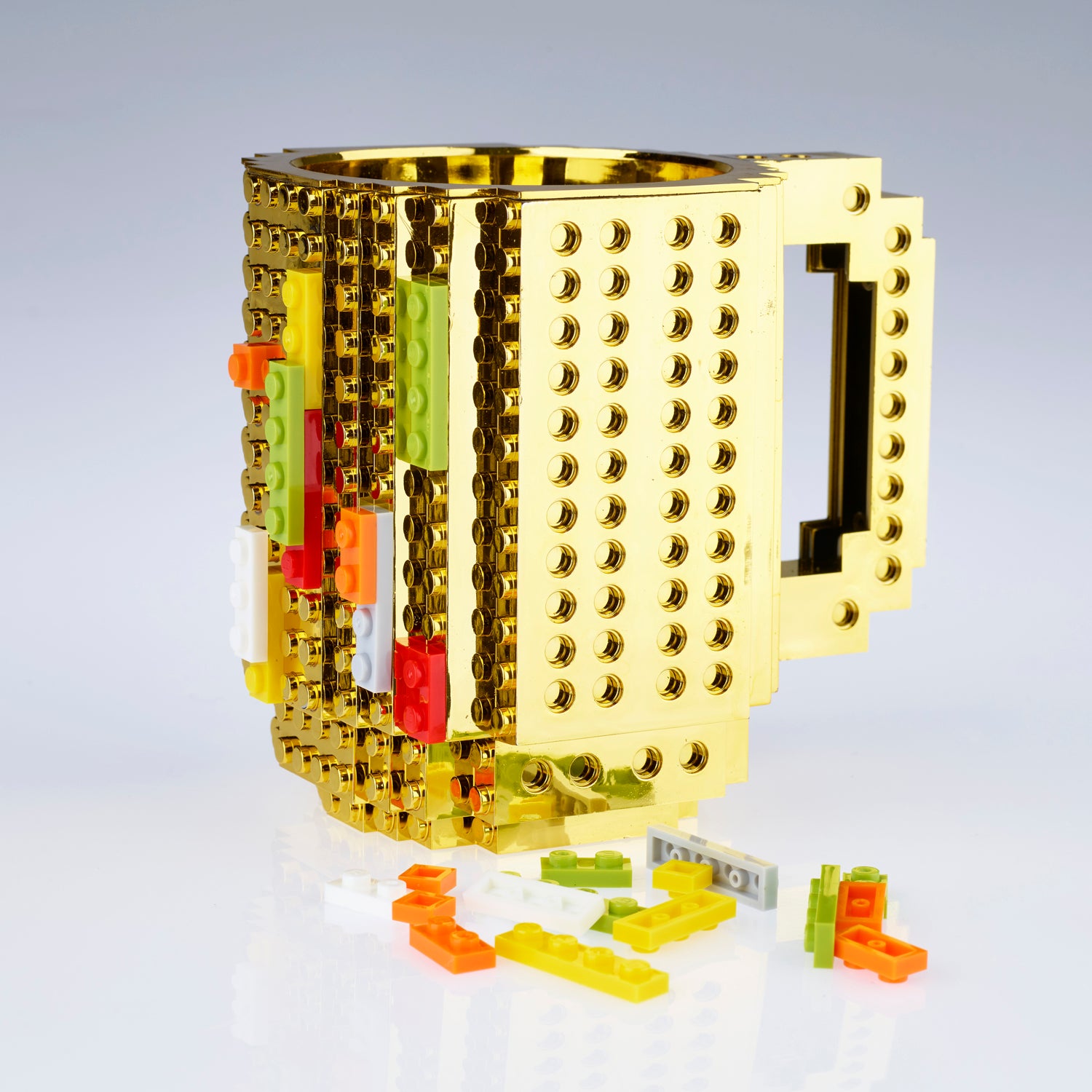 Metallic Build on Brick Mug