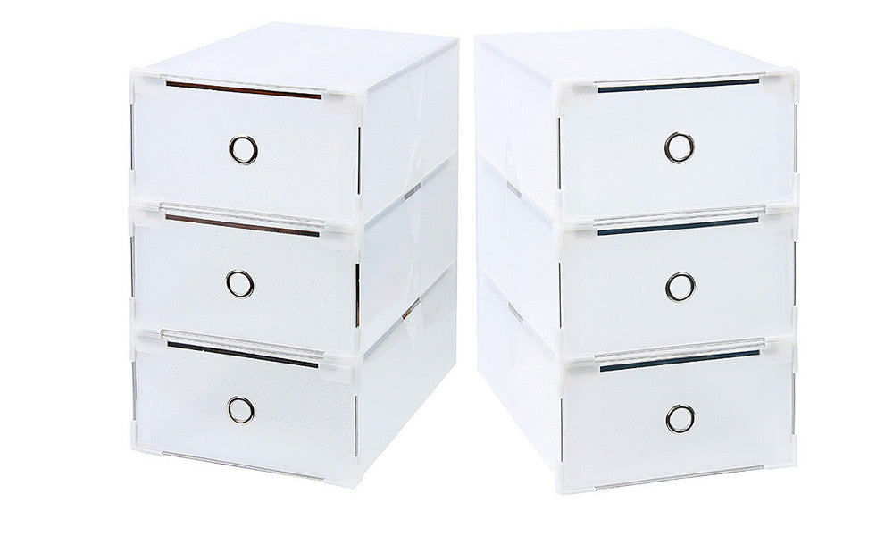 Foldable Shoe Storage Organisers (8 Boxes)