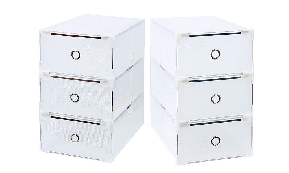Foldable Shoe Storage Organisers (8 Boxes)