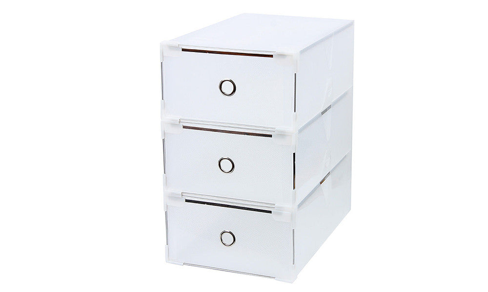 Foldable Shoe Storage Organisers (8 Boxes)