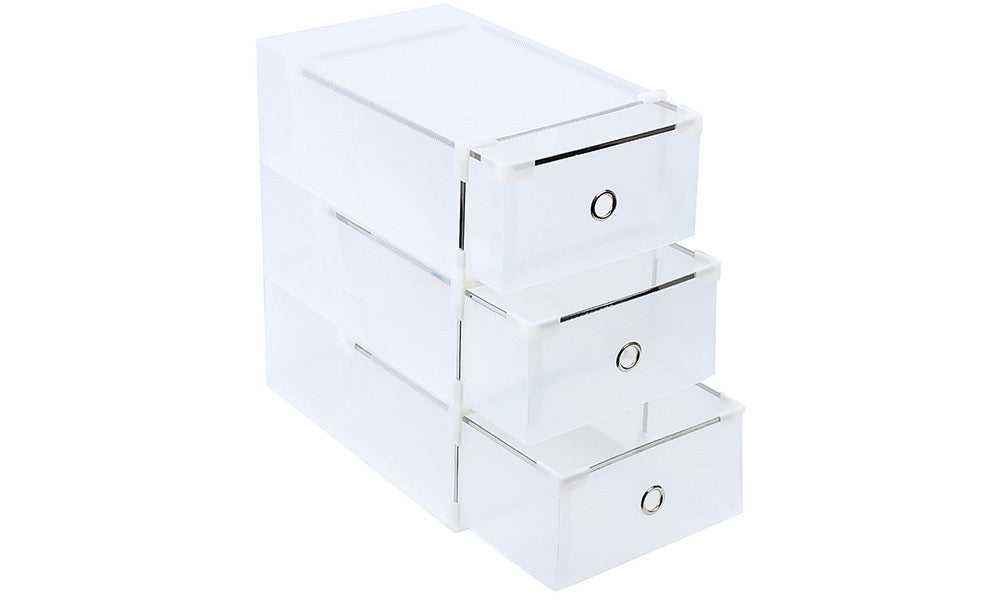 Foldable Shoe Storage Organisers (8 Boxes)