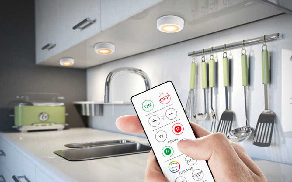 16 Colour LED Wireless Under Cabinet Lighting With Remote