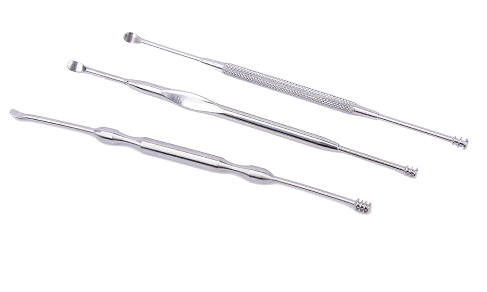3pc Ear Wax Removers With Case