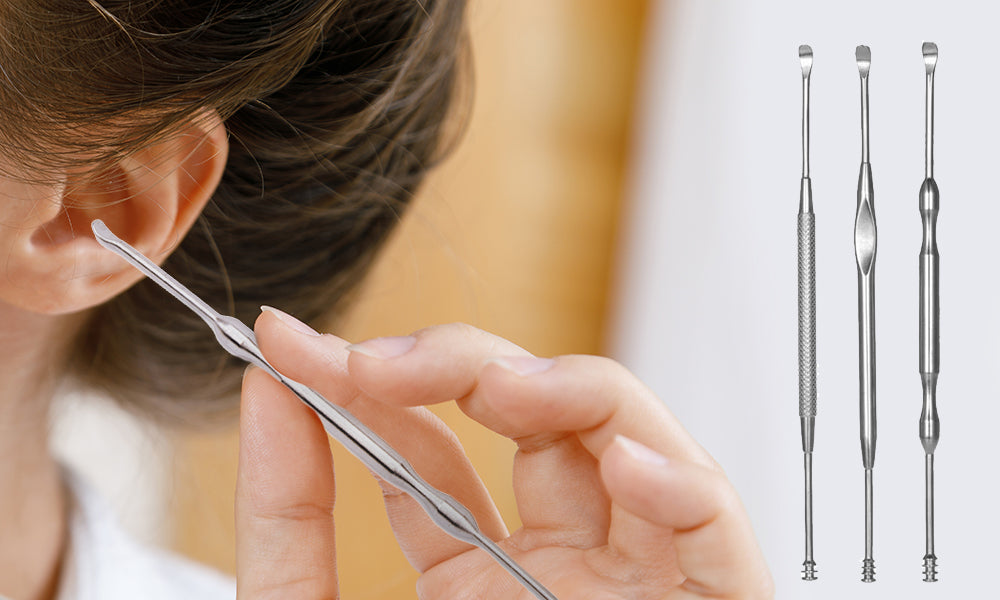 3pc Ear Wax Removers With Case