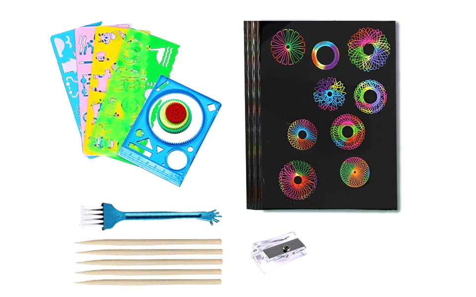 COHEALI 1 Set 4pcs Scratch Off Art Gifts for Adults Gift for Adults Scratch  Painting Art & Craft Portfolios Picture Gifts Night Scratching Drawing Men