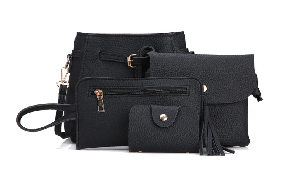4 Piece Tote Hand Bag Set