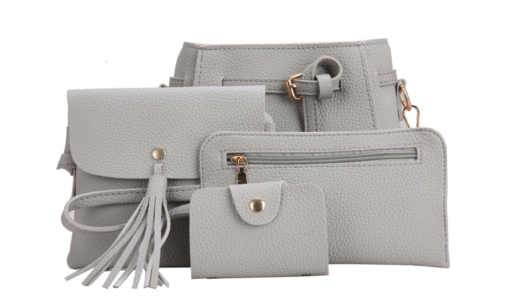 4 Piece Tote Hand Bag Set