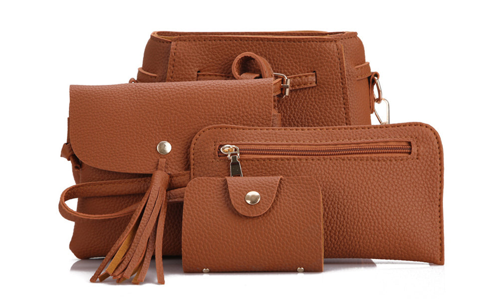 4 Piece Tote Hand Bag Set