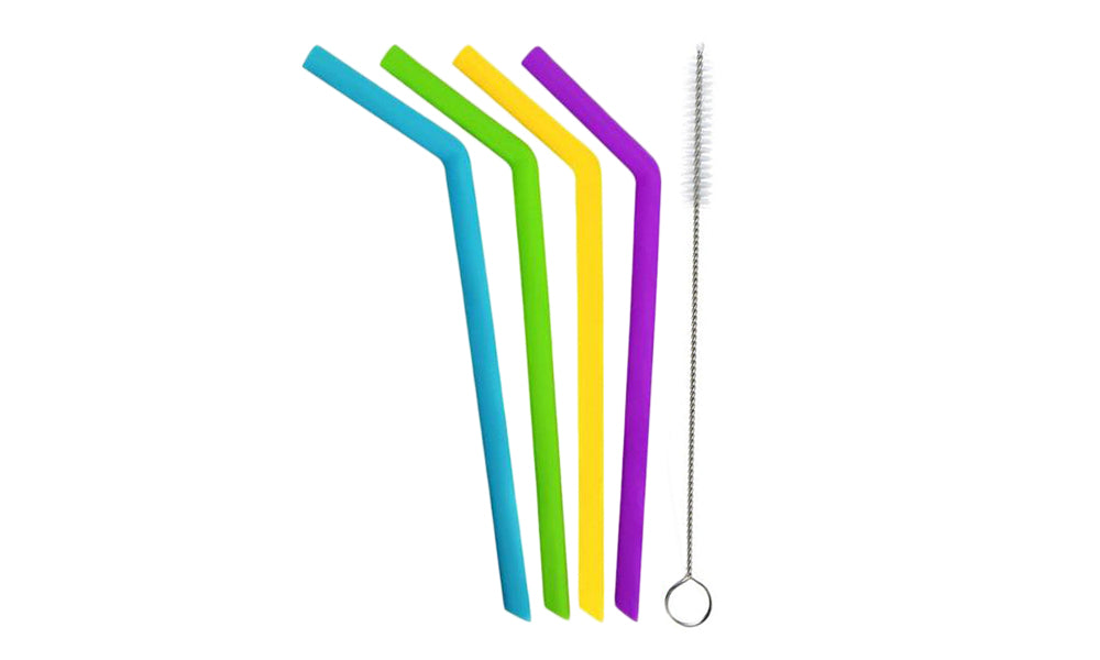 Reusable Eco-Friendly Silicone Drinking Straws