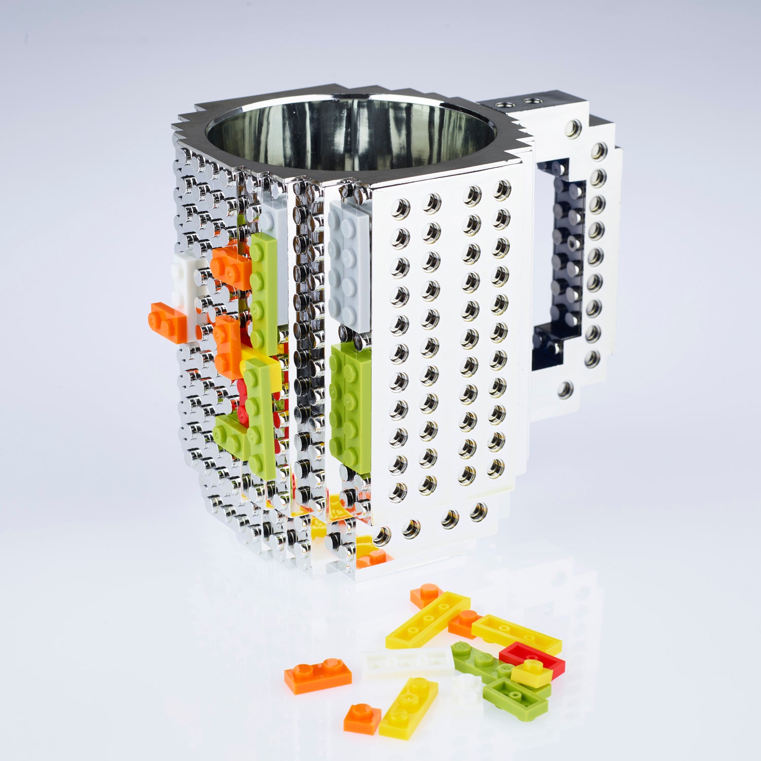 Metallic Build on Brick Mug