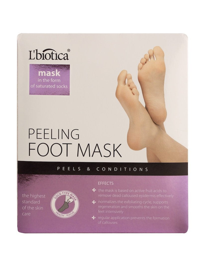 L'biotica Exfoliating Peel Foot Sock Mask 40ml - 2 Pack