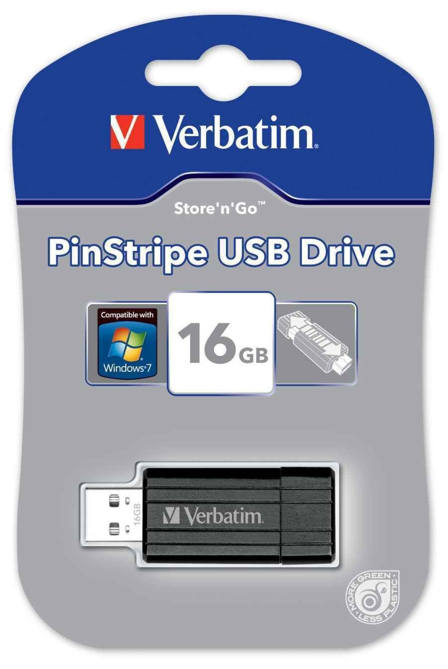 Verbatim Pinstripe USB 2.0 Flash Drive