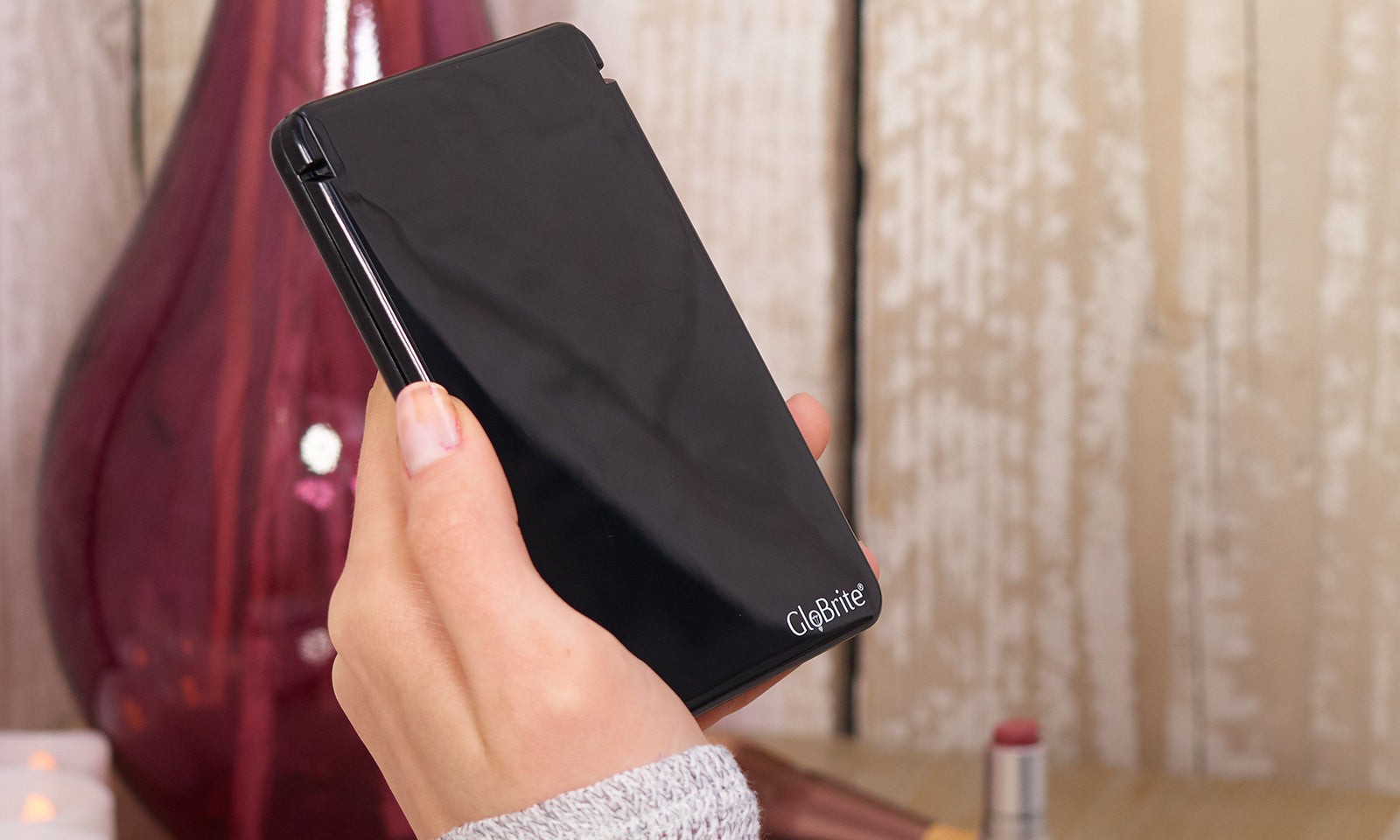 GloBrite 8Led Touchscreen Travel Mirror