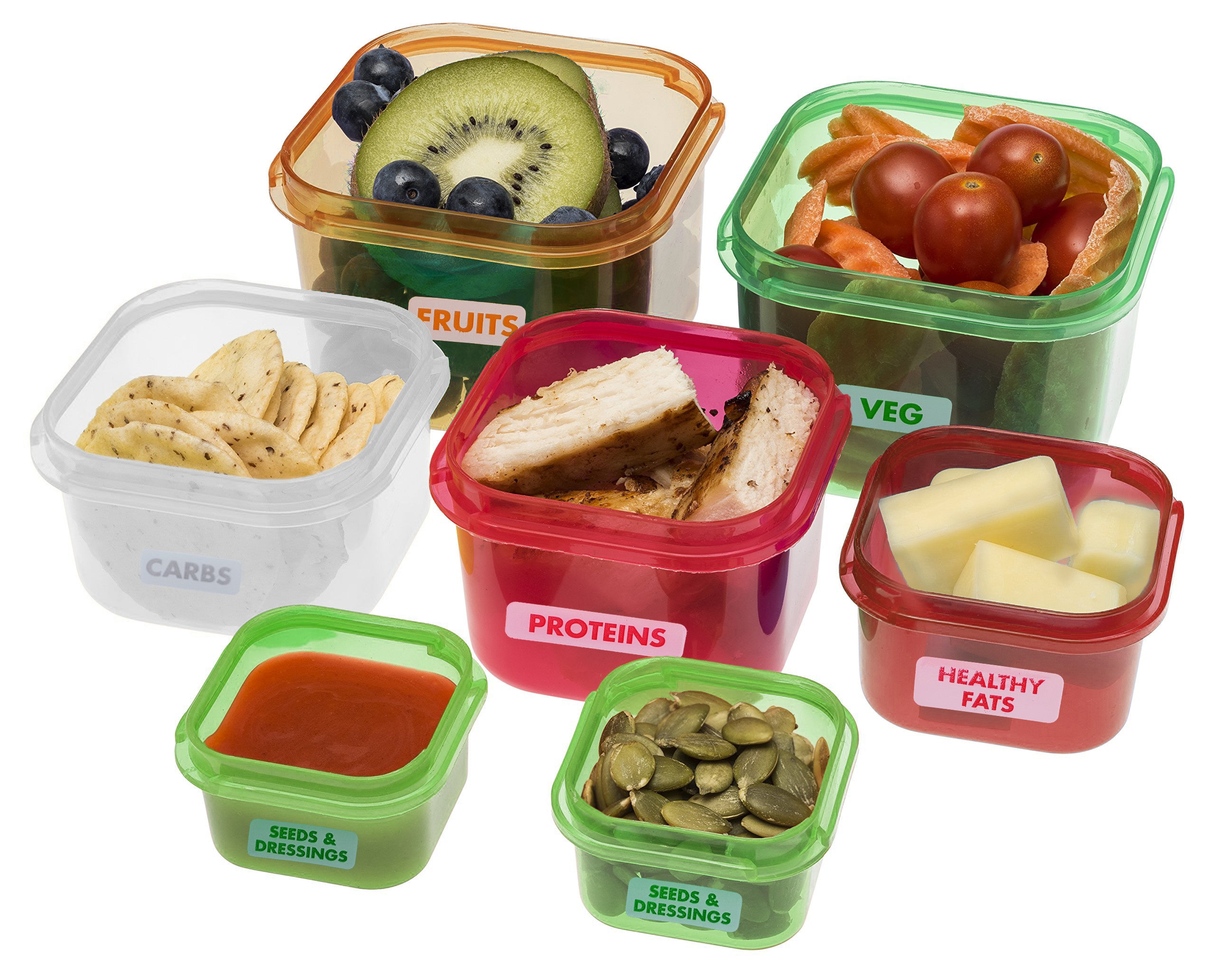 7-Piece BPA-Free Portion-Control Container Set