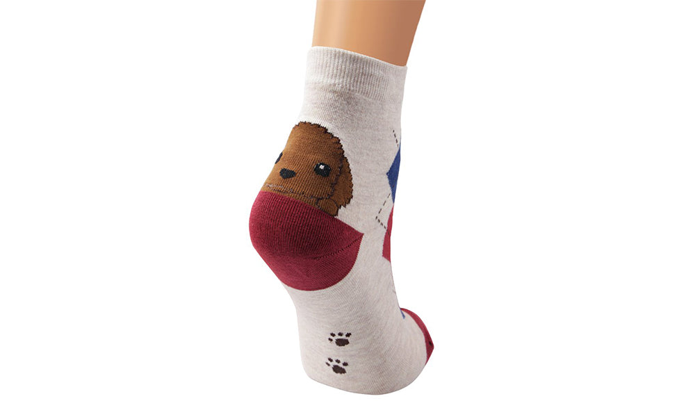 Ladies Dog Socks 5-Pack