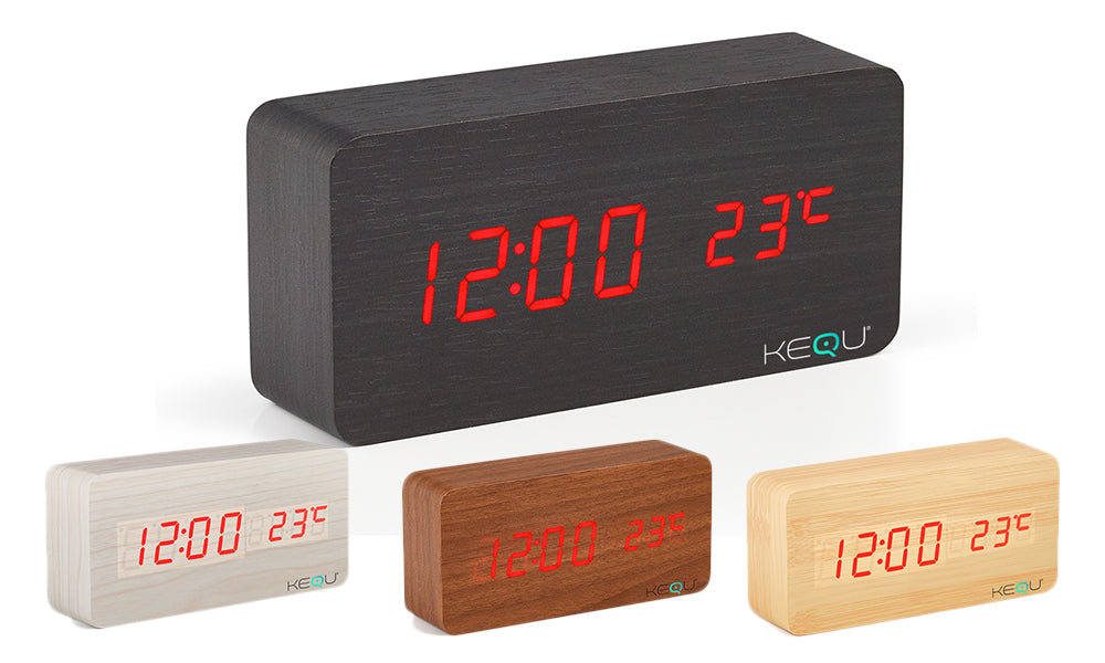Kequ Wooden Alarm Clocks