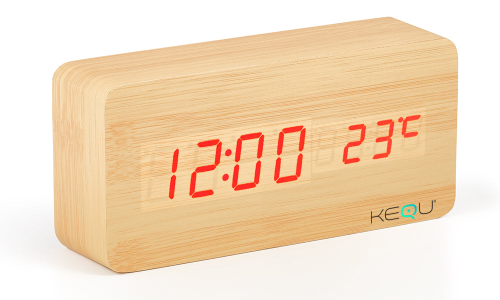 Kequ Wooden Alarm Clocks
