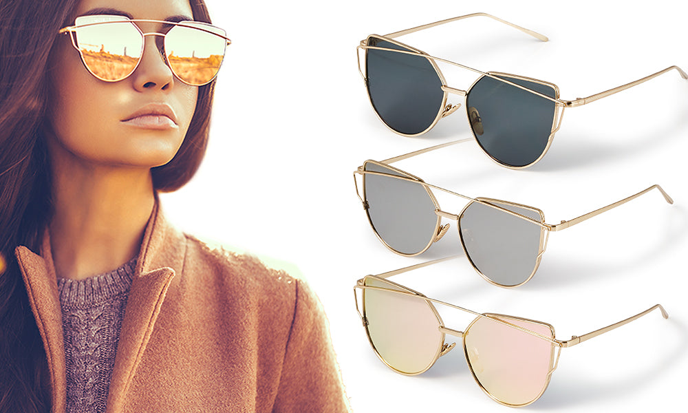 Sunglasses: Cat Eye Sunglasses, acetate, tweed & diamanté — Fashion