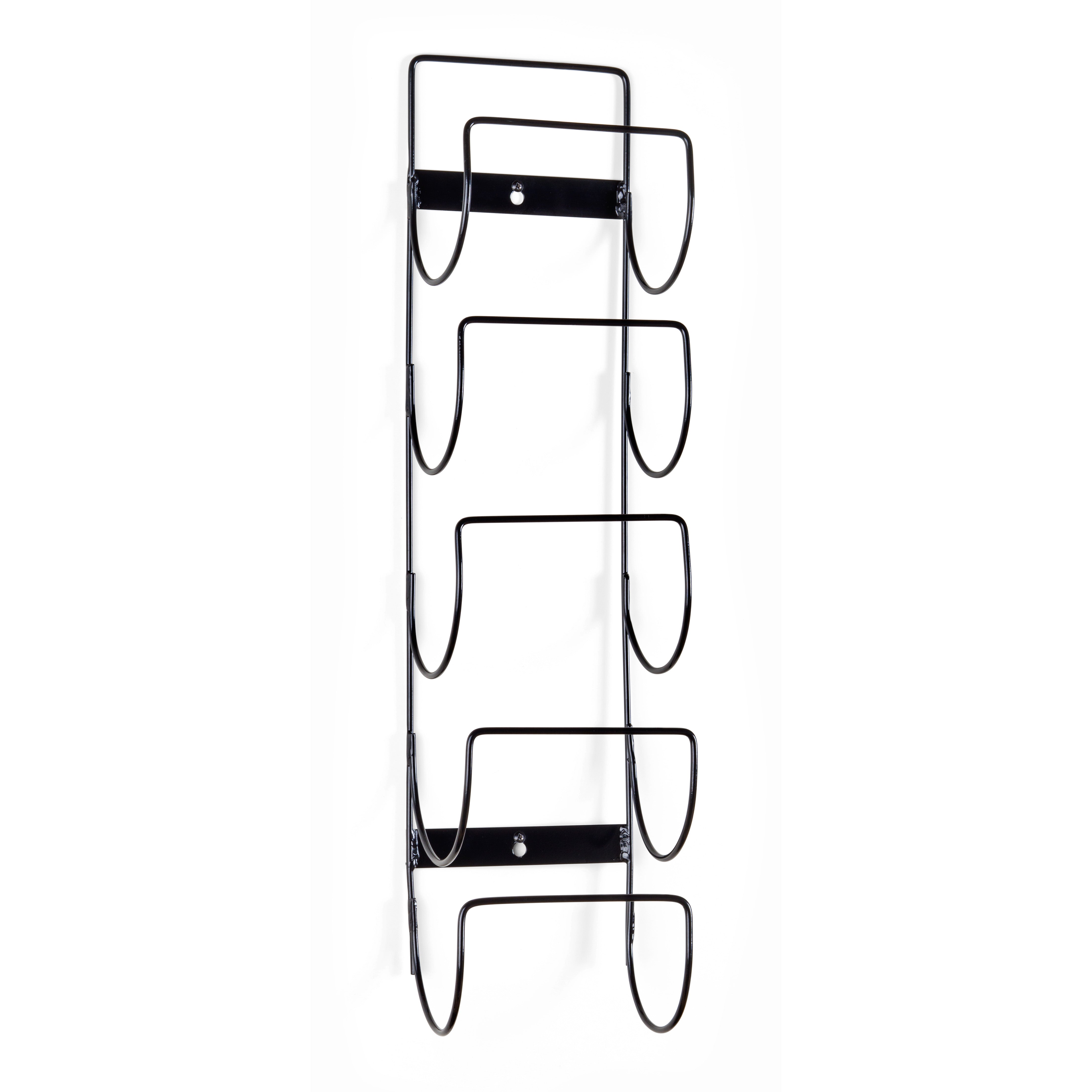 Mounted Metal 5 Bottle Wine Rack