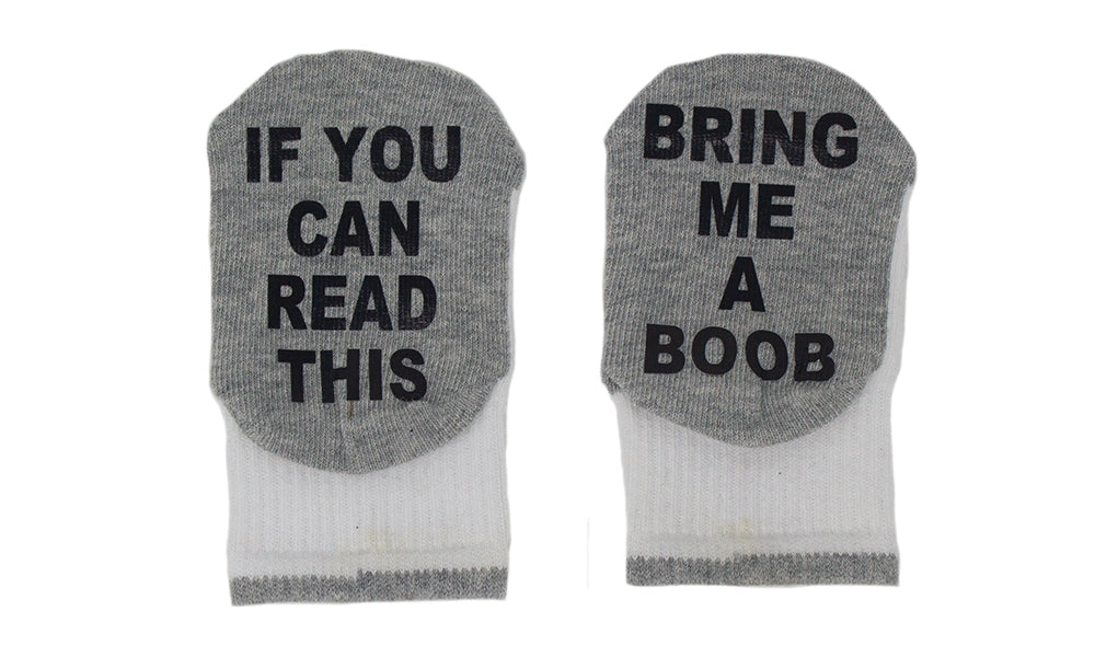 Baby 100% Cotton Bring Me a Boob Socks