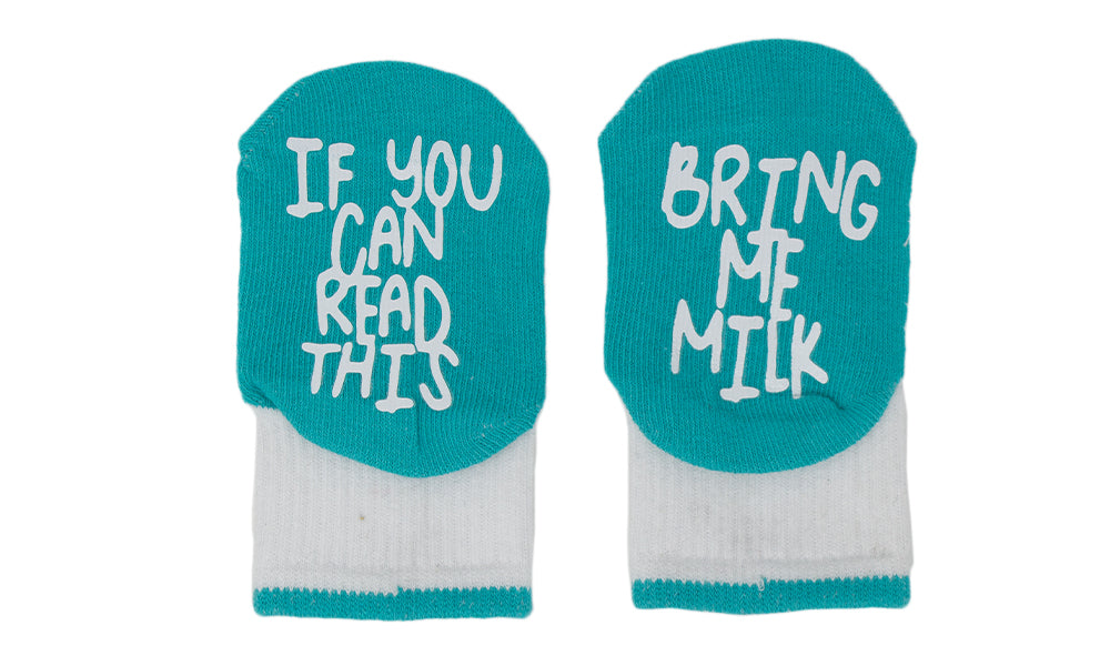 Baby 100% Cotton Bring Me Milk Socks