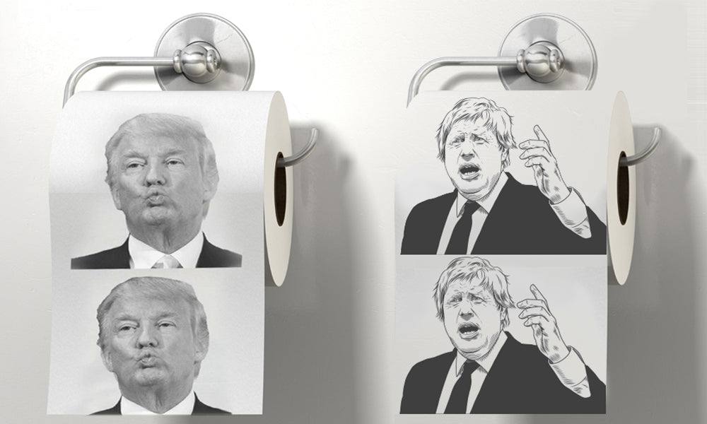 Donald Trump or Boris Johnson Toilet Paper