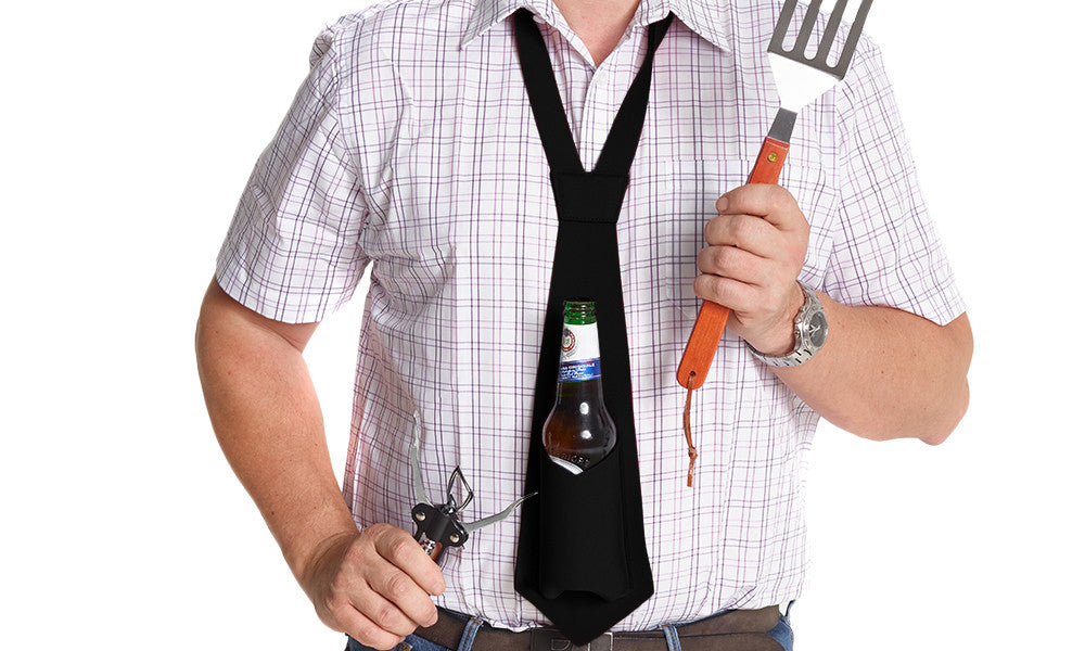 Bottle Holding Novelty Man Tie