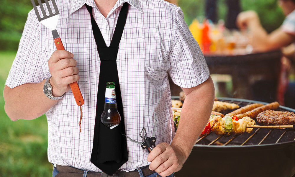 Bottle Holding Novelty Man Tie