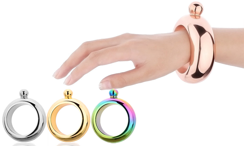 Metallic Bracelet Flasks