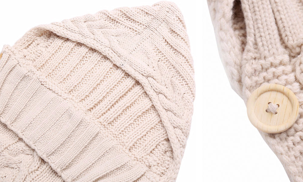 Cable Knit Baby Swaddle Blankets