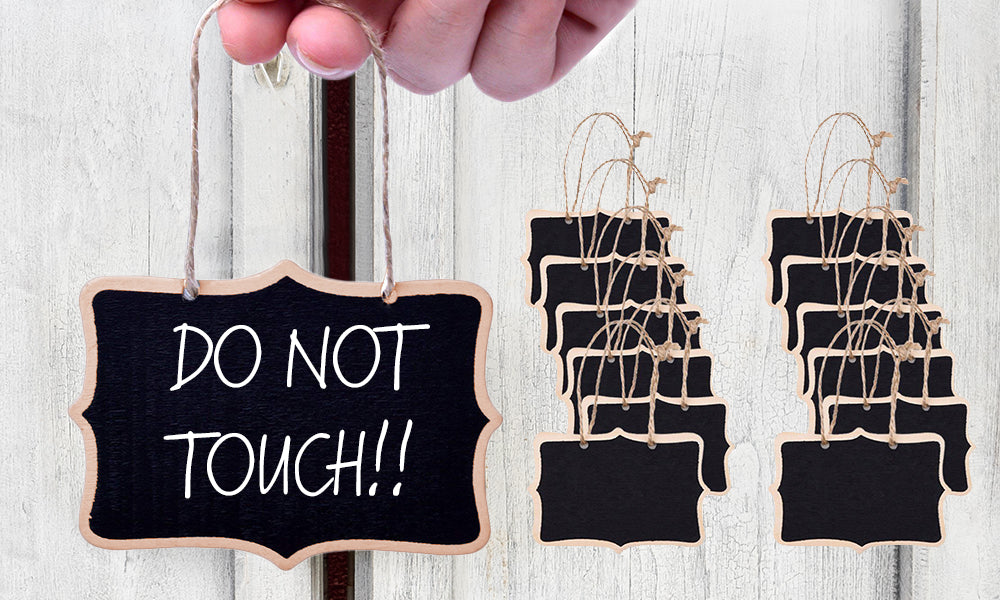 12 Double Sided Hanging Chalkboard Signs