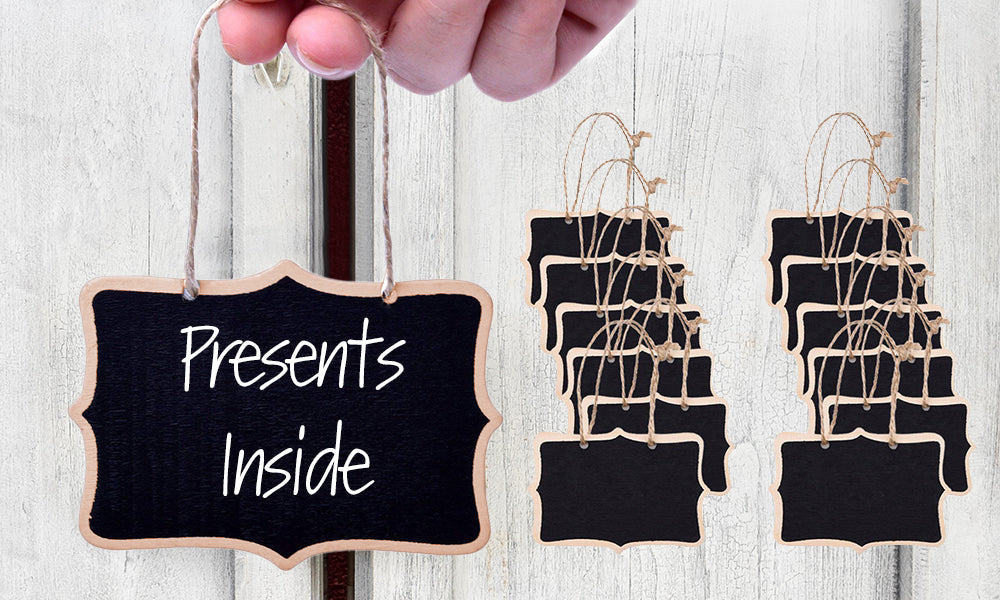 12 Double Sided Hanging Chalkboard Signs