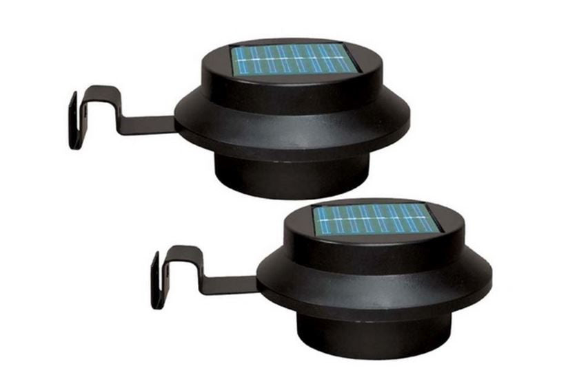 GloBrite Solar Gutter Lights (2 Pack) Black or White