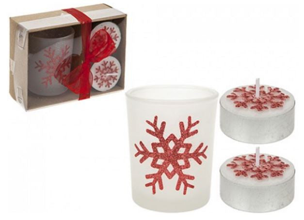 3pc Tealight Candle and Votive Set