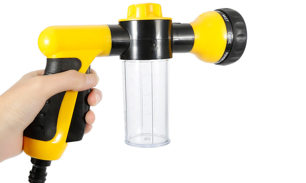 8-In-1 Hose Nozzle Sprayer + Soap Dispenser
