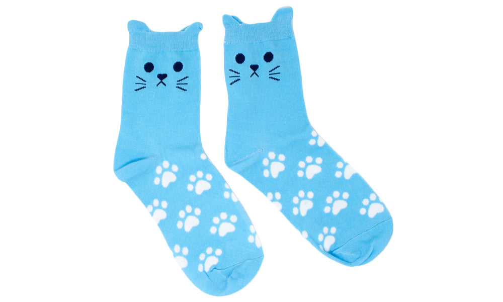 5pack Cotton Rich Cat Socks