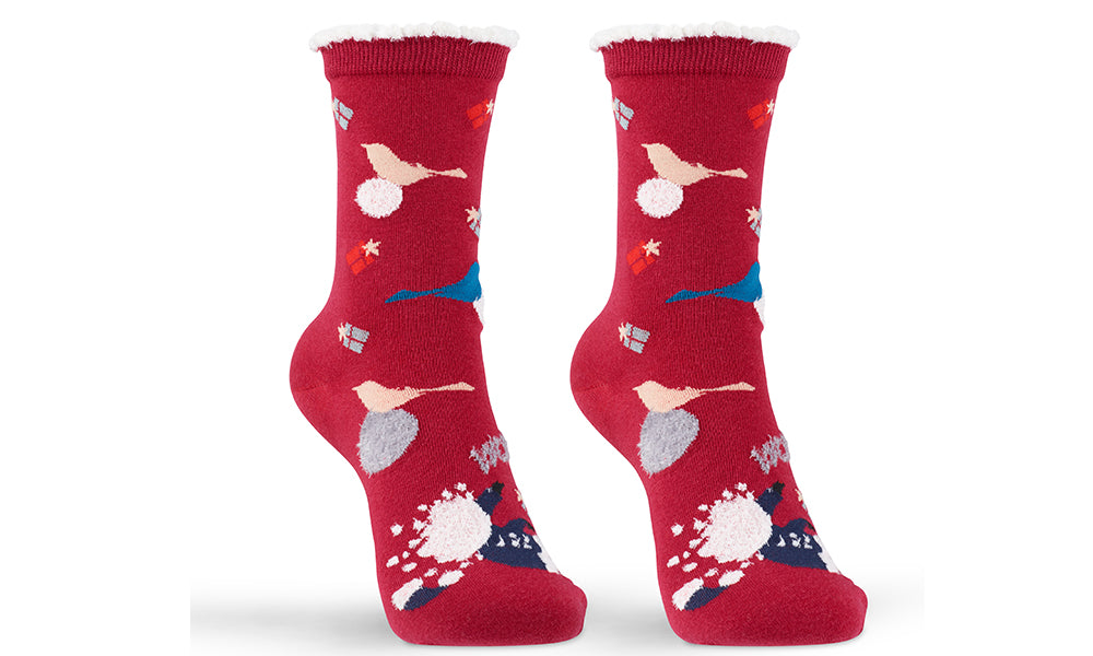 Cotton Rich Assorted Women's Christmas Socks
