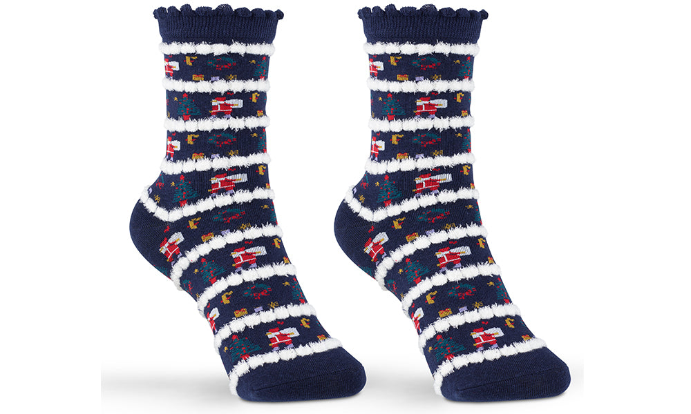Cotton Rich Assorted Women's Christmas Socks