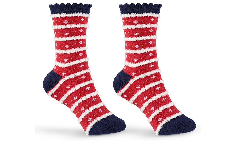 Cotton Rich Assorted Women's Christmas Socks