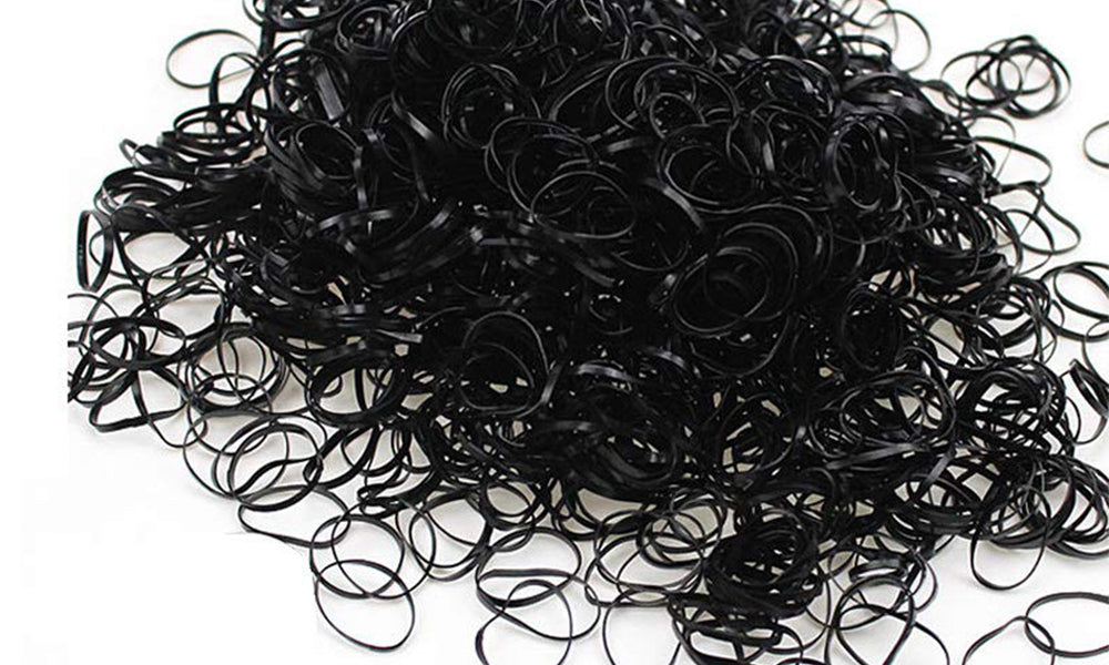 1500 Hair Bands - Clear or Black