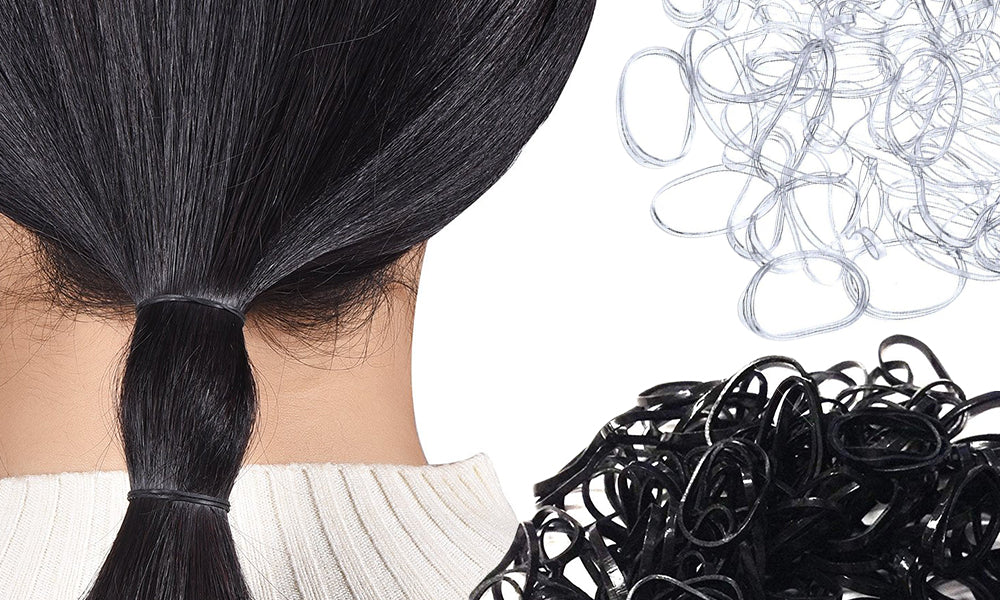 1500 Hair Bands - Clear or Black