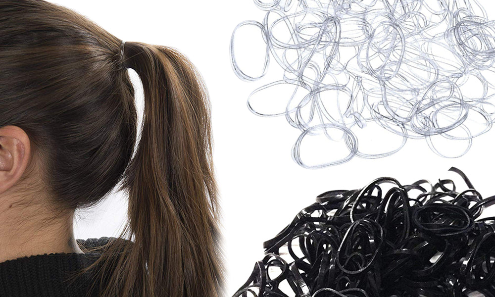 1500 Hair Bands - Clear or Black