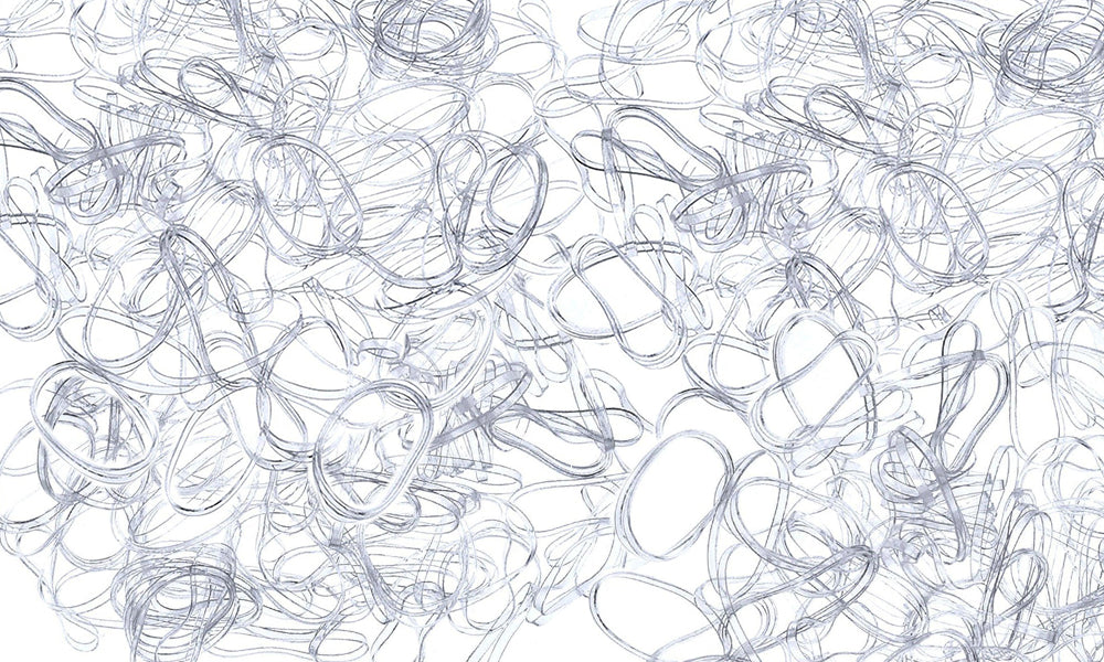 1500 Hair Bands - Clear or Black